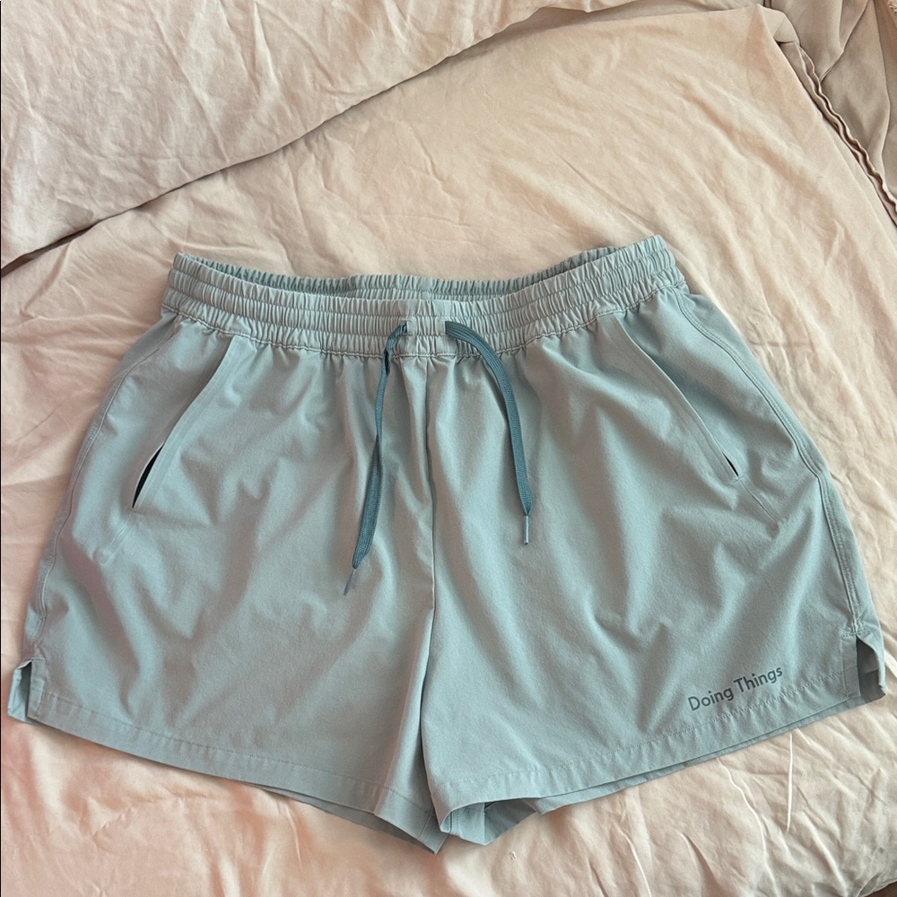 Outdoor Voices Sky Blue Athletic Shorts